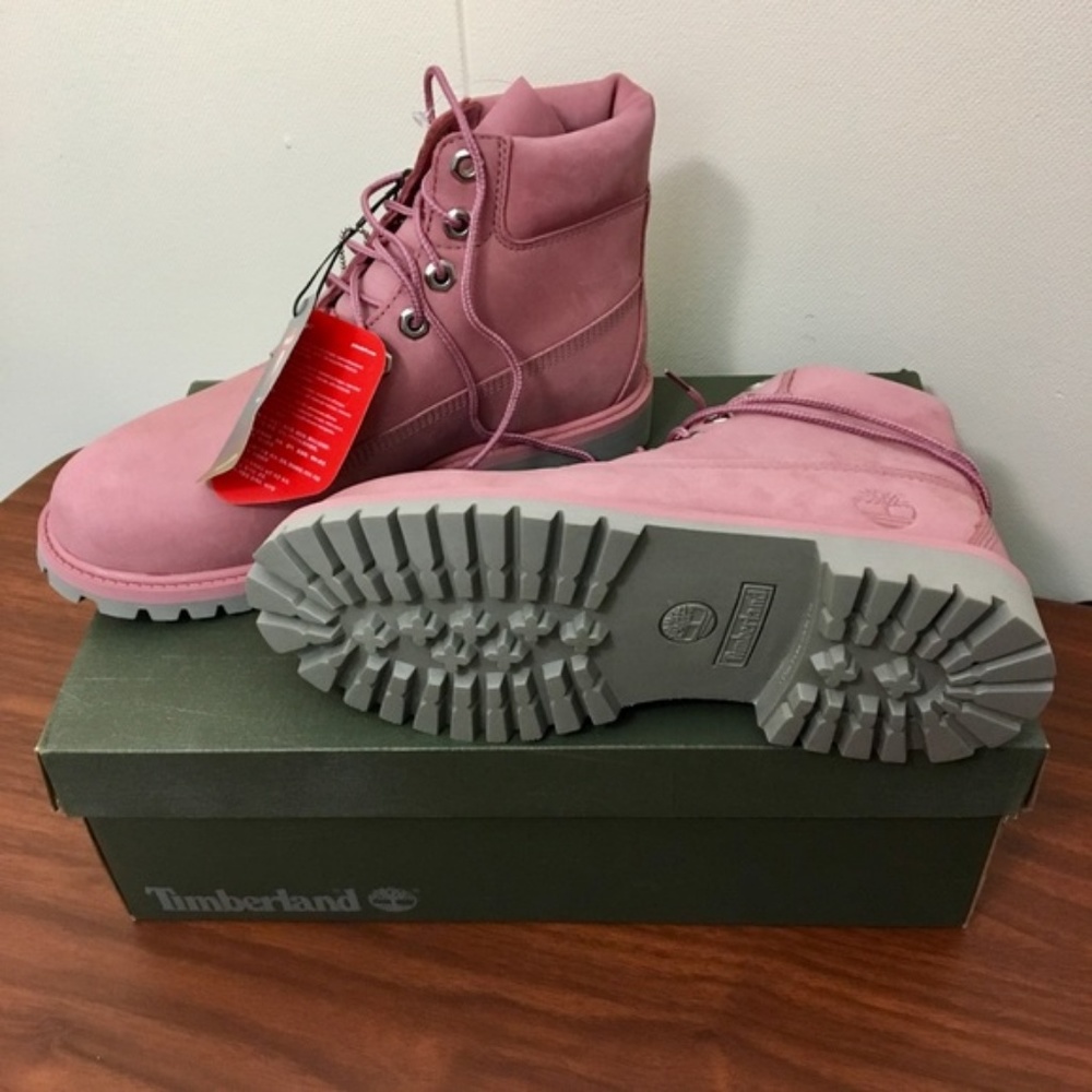 💗 NIB timberland water proof pink boot 7.5 - Picture 4 of 6